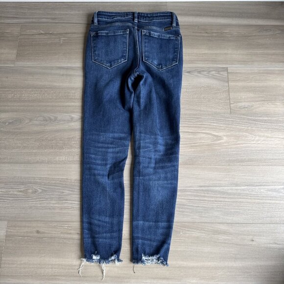 KANCAN distressed Blue jeans Size 5 / 26‎ Style #VBK1437A Cut #30728 - Picture 8 of 11